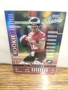 2001 Playoff Absolute Memorabilia Spectrum A.J. Feeley Rookie /25 - Bild 1 von 2
