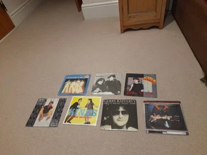 Collection of 7 Rock 7" vinyl Records The Kinks Mick Jagger John Lennon Slade - Picture 1 of 1