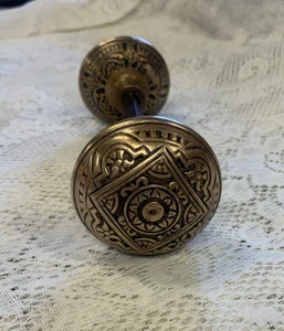 Antique Corbin Wide Base Version Cast Bronze Door Knob - Picture 1 of 7