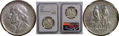 1938-S 50C Boone Commemorative Half Dollar  NGC MS-66 - Image 1 of 3