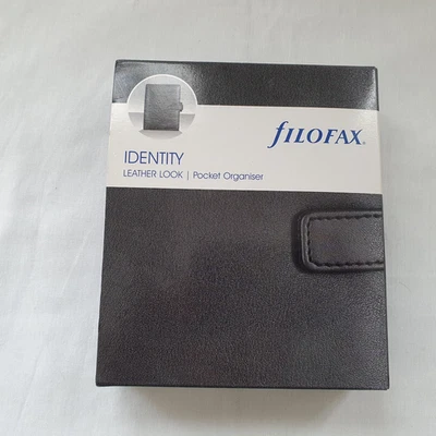 Filofax Identity Personal Organizer schwarz verpackt Top Zustand ohne Einlagen - Bild 1 von 4