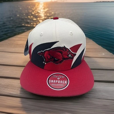 Sombrero Arkansas Razorbacks Zephyr Z Sombrero Retro Diente de Tiburón Realizar Gorra Snapback H89 Foto 1 de 4