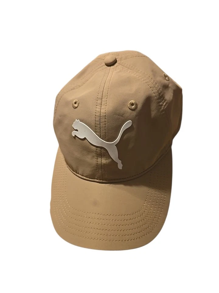 PUMA Beige Womens Baseball Cap Cat Logo Adjustable Strap ONE SIZE - Image 1 of 4