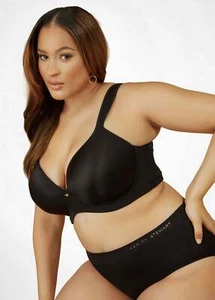 46DDD Ashley Stewart Plunge Smoothing Underwire Push Up Butterfly Bra - Picture 1 of 5