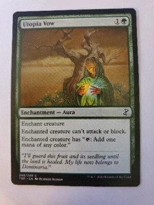 MTG Magic The Gathering Card Utopia Vow Enchantment Aura Green Time Spiral Remas - Picture 1 of 2