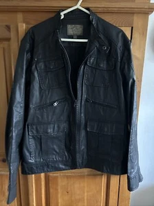 HE HOMINI EMERITO BY MANGO, SIZE XL Mens Biker Jacket VGC - Picture 1 of 12