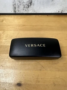 Versace Sunglass Eyeglass Eyewear Black Hard Shell Eyeglasses Case Only - Picture 1 of 7