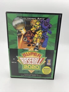 Super Baseball 2020 (Sega Genesis, 1993) with Manual & Case CIB - Picture 1 of 8