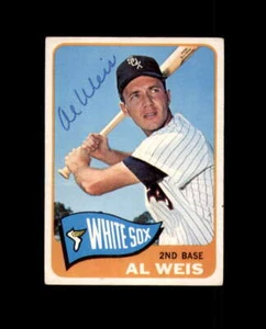 Al Weis Signed Authentic 1965 Topps Chicago White Sox Autographed - Foto 1 di 2