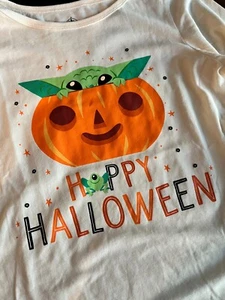 NEW with tags KIDS Grogu Halloween Long Sleeve T-Shirt size XL/14 KIDS GROGU - Picture 1 of 7