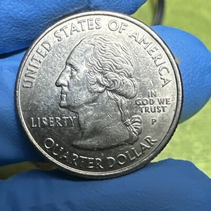2005 P Washington Quarter West Virginia Die Chip on reverse Bridge Railing‼️ - Picture 1 of 9