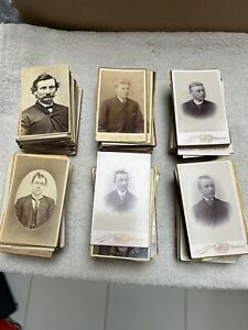 Antique Vintage Cabinet Card Photos Lot Of 275-300 Unsearched 1800’s Era.