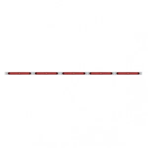 Steel Light Bracket - 19 LED 17 Light Bar x 5 w/ Red LED/Red Lens w/ Bezel - Picture 1 of 11