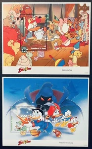 GRÜN. VON ST VINCENT DISNEY DUCKTALES BRIEFMARKEN SS '92 POSTFRISCH DONALD DUCK ANIMATIONSFILM - Bild 1 von 3