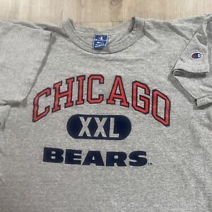 Vintage Champion Chicago Bears T-Shirt Men XL NFL Football Gray Made In USA