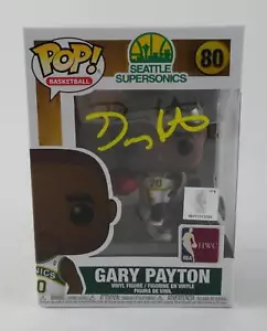 Funko Pop 80 Seattle Supersonics 2020 firmado por Gary Payton autografiado patio nuevo en caja - Imagen 1 de 7