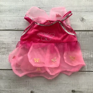 Ballerina rosa Bear Factory abito da ballo ali di farfalla tutù bambola vestiti - Foto 1 di 11