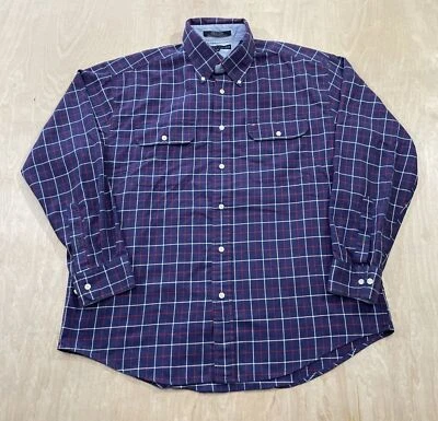 Camisa vintage Tommy Hilfiger abotonada talla grande manga larga a cuadros para hombre Foto 1 de 4