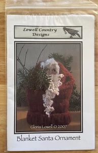 Lowell Country Designs Blanket Santa Ornament Pattern By Gloria Lowell - Picture 1 of 2