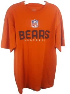 Reebok Men T Shirt Short Sleeve Chicago Bears NFL Football Orange Size M - Picture 1 of 6