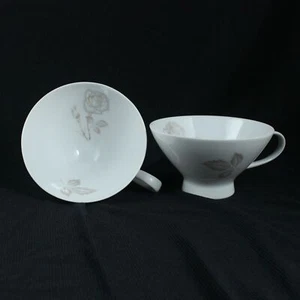 Set of 2 Vintage 1960s Rosenthal Raymond Loewy Classic Rose Teacup - Picture 1 of 3