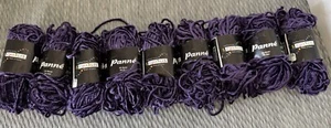 Tahki S Charles PANNE Yarns Color#15-Purple 50g/60yds Wool & Viscose Lot of 9 - Picture 1 of 4