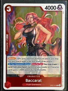 Baccarat One Piece 500 Years in the Future #OP07-010 Rare Foil English - Picture 1 of 2