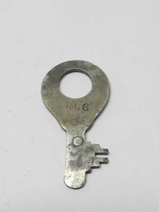 ANTIQUE STEEL FLAT KEY STAMPED RG6 - Picture 1 of 3