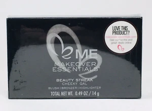 Me Blush Bronzer Highlighter Makeover Essentials Beauty Streak Black Case Mirror - Picture 1 of 6