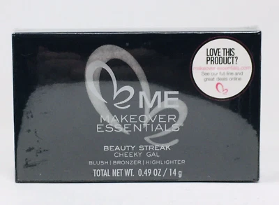 Me Blush Bronzer Highlighter Makeover Essentials Beauty Streak Black Case Mirror - Image 1 of 4