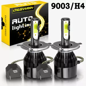 For Toyota Yaris iA 2018-2017 2pcs 9003 H4 6000K LED Headlight Hi&Lo Beam Bulbs - Foto 1 di 11