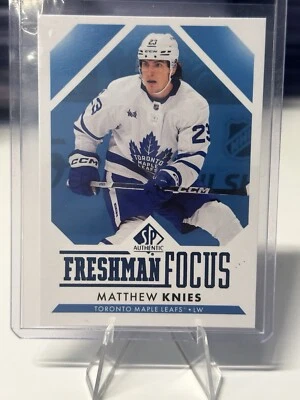 2023-24 SP Authentic - Freshman Focus Blue #FF-6 Matthew Knies (RC) - Image 1 of 2