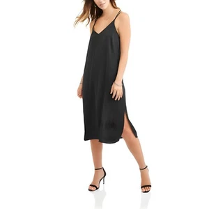 Whoa, Wait! Vestido midi sin mangas negro para mujer talla M - Imagen 1 de 3