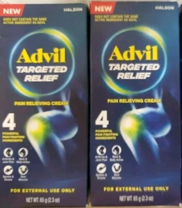 2x 2.3oz Advil Targeted Relief Pain Relieving Creams, Up to 8 Hours Exp 2/26+ - Picture 1 of 4