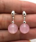 Charming 6/8/10/12/14mm Multicolor Gemstone Round Beads Silver Stud Earrings AAA