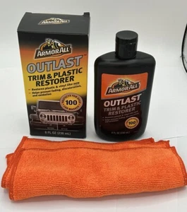 Armor All OUTLAST TRIM & PLASTIC VINYL RUBBER FOR CARS TRUCK BOAT RESTORER 8oz - Picture 1 of 5