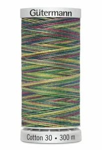 Gutermann Cotton 30, Colour 4115 VARIEGATED MULTICOLOUR, 300m Embroidery,  - Picture 1 of 1
