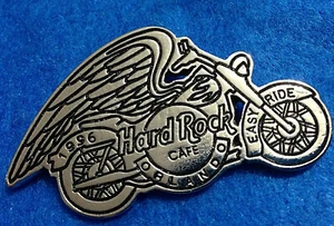 ORLANDO SILVER BIKE NITE ANGEL WINGS SPIRIT MOTO PIN Hard Rock Café - Imagen 1 de 1