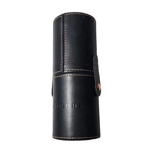 Morphe Rosé Away Black Cylinder Hardshell Travel Brushes Case 7" Black Gold Snap - Picture 1 of 8