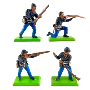 1:32 Britains Deetail ACW American Civil War Union Army 4 Line Figure Lot - Picture 1 of 2