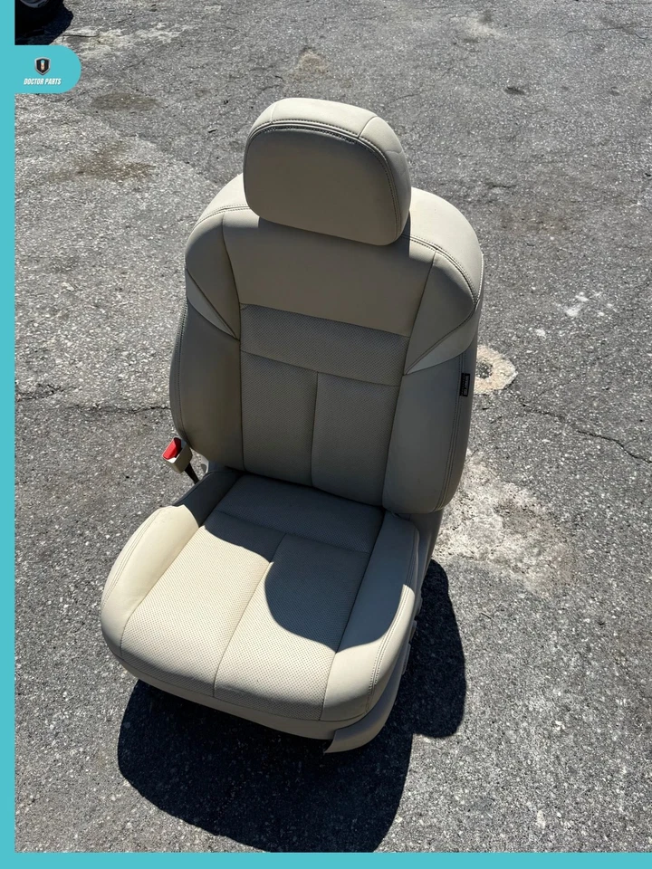 Nissan Murano SL 2018-2024 asiento del conductor delantero izquierdo beige cuero montaje OEM Foto 1 de 4