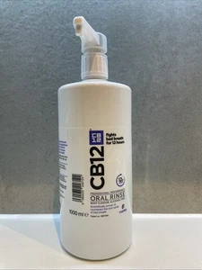 Enjuague bucal CB12 Safe Breath menta mentol 1L fresco como nuevo para mal aliento - Imagen 1 de 6