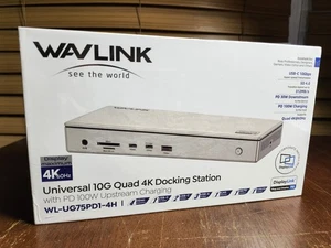 Wavlink Universal 10G Quad 4K Docking Station WL-UG75PD1-4H - Afbeelding 1 van 5