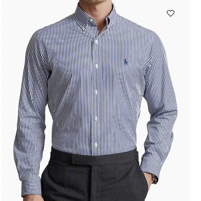 Polo Ralph Lauren Navy Blue Striped Button Down Cotton Shirt Size XXL - Image 1 of 4