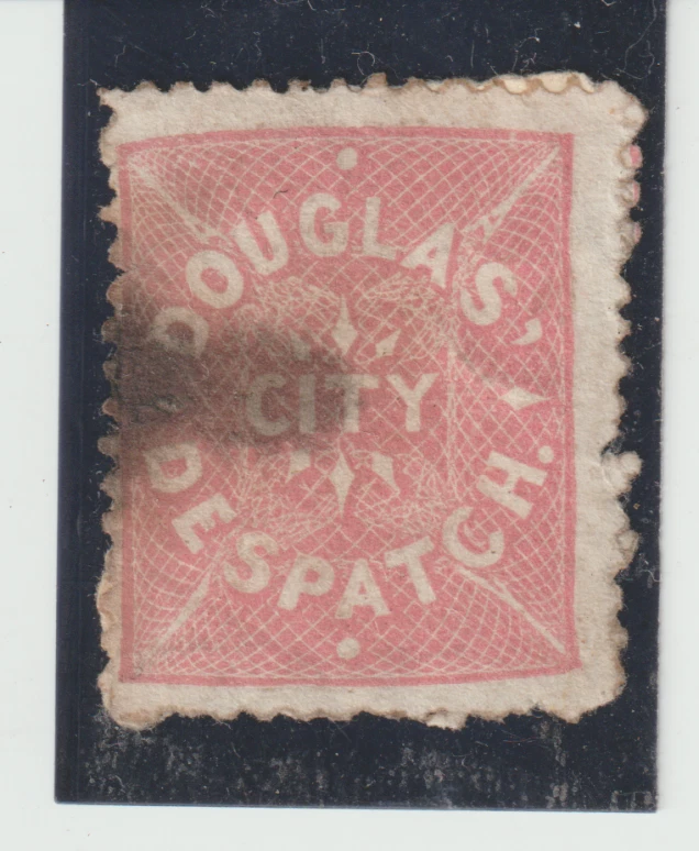 US Scott #59-L1 Used Genuine   1879 US Local Blue Douglas City Despatch - Image 1 of 1