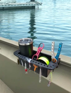Brocraft Tool Holder For 90 Degree Boat Track System /Marine Caddy black - Foto 1 di 6