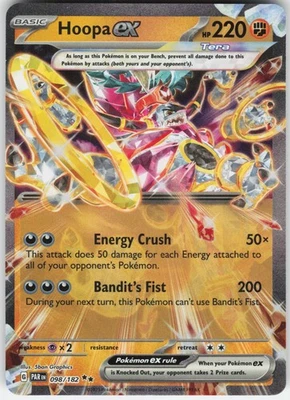 Hoopa ex Double Rare SV04: Paradox Rift 098/182 LP-NM - Image 1 of 2