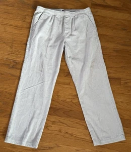OBEY Herren 100% Baumwolle Cordhose ~ Größe XL ~ Gummibund GRAU 4-Pockets Neu ohne Etikett - Bild 1 von 8