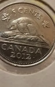 2012 5 Cents Canadian Extra Dots On The 2 Errors Ooi74 - Bild 1 von 3