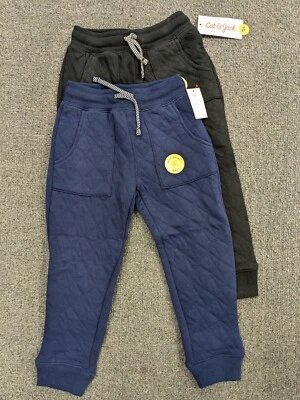 2 pack Cat And Jack Jogger Pants *4T* blue and black NWT (2885) B7P1 - Image 1 of 4